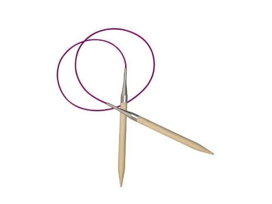Agujas circulares fijas Basix de 120 cm x 10 mm en abedul Kp35357 Knitpro
