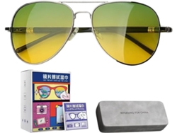 Gafas De Visión Para Coche Para Hombres | Conducción | Polarizadas, | Montura | Metal | Pantalla