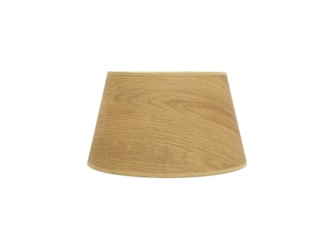 Pantalla Salma E27 Madera Clara 45dx35dx30h Conica Abierta