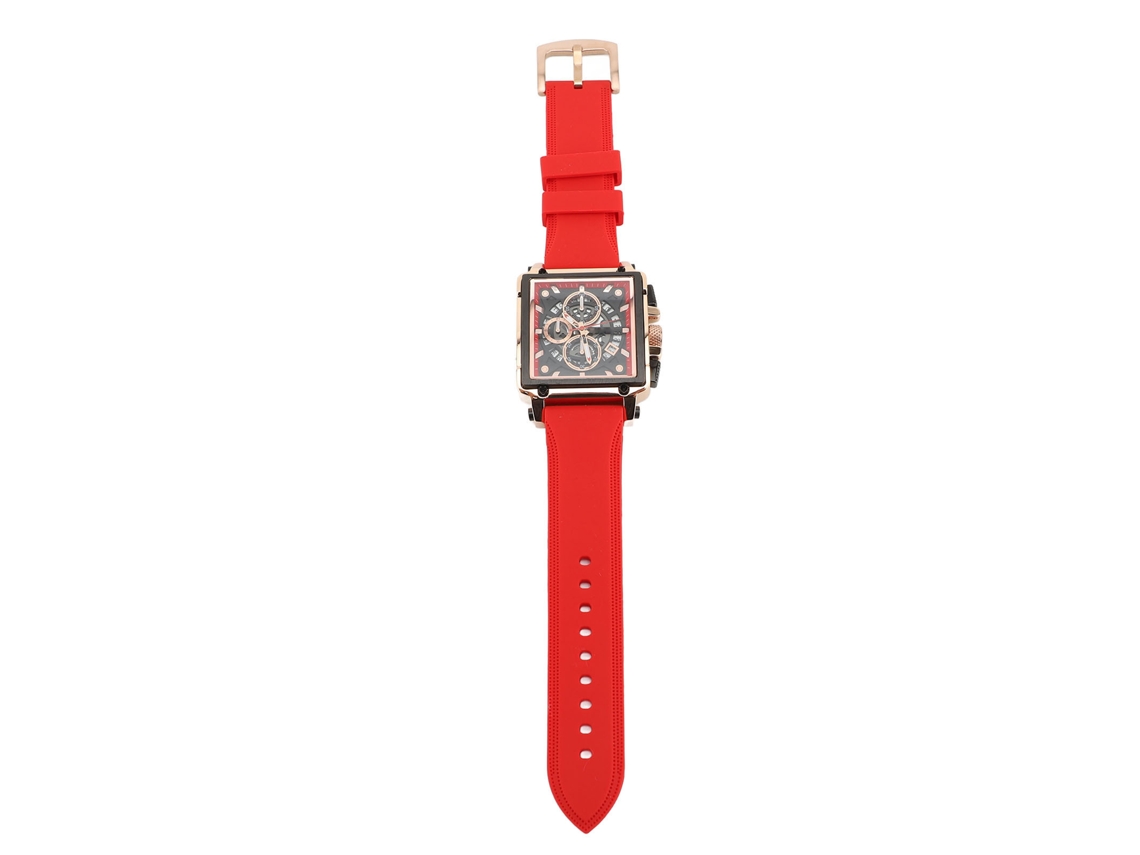 Reloj Cronógrafo De Cuarzo Para Hombre, Estilo Casual, Color Rojo