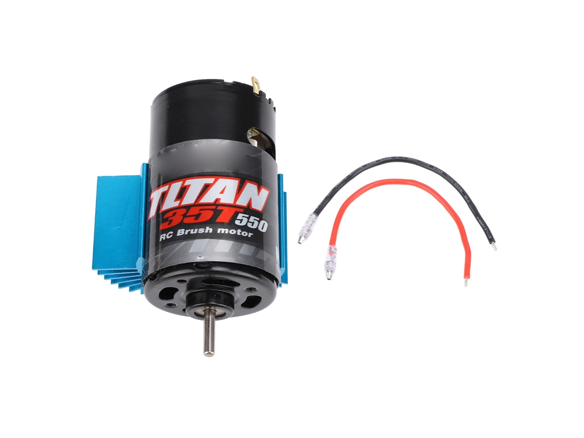 Ymsl Motor De Coche Rc 550 Universal De Escobillas Con Disipador De Calor Azul Para Axial Scx10 Hpi Redcat Jl 90046 35t 7.4-11.1v Hxl