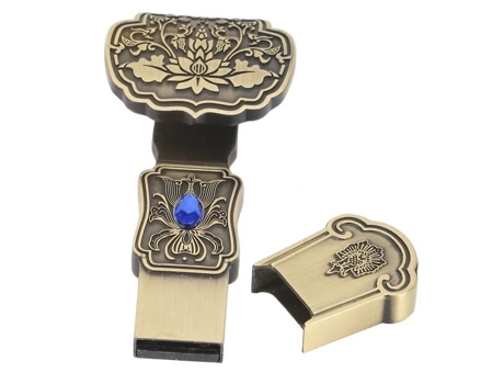 HURRISE Disco Flash USB Disco USB 2.0 Estilo Chino Disco U Portátil a Prueba de Agua Memoria Interna de Computadora Tarjeta de Memoria 32G