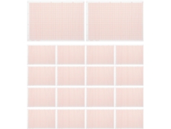 Papel cuadriculado A4, 100 hojas, para matemáticas y dibujo de coordenadas. SFUSHOS