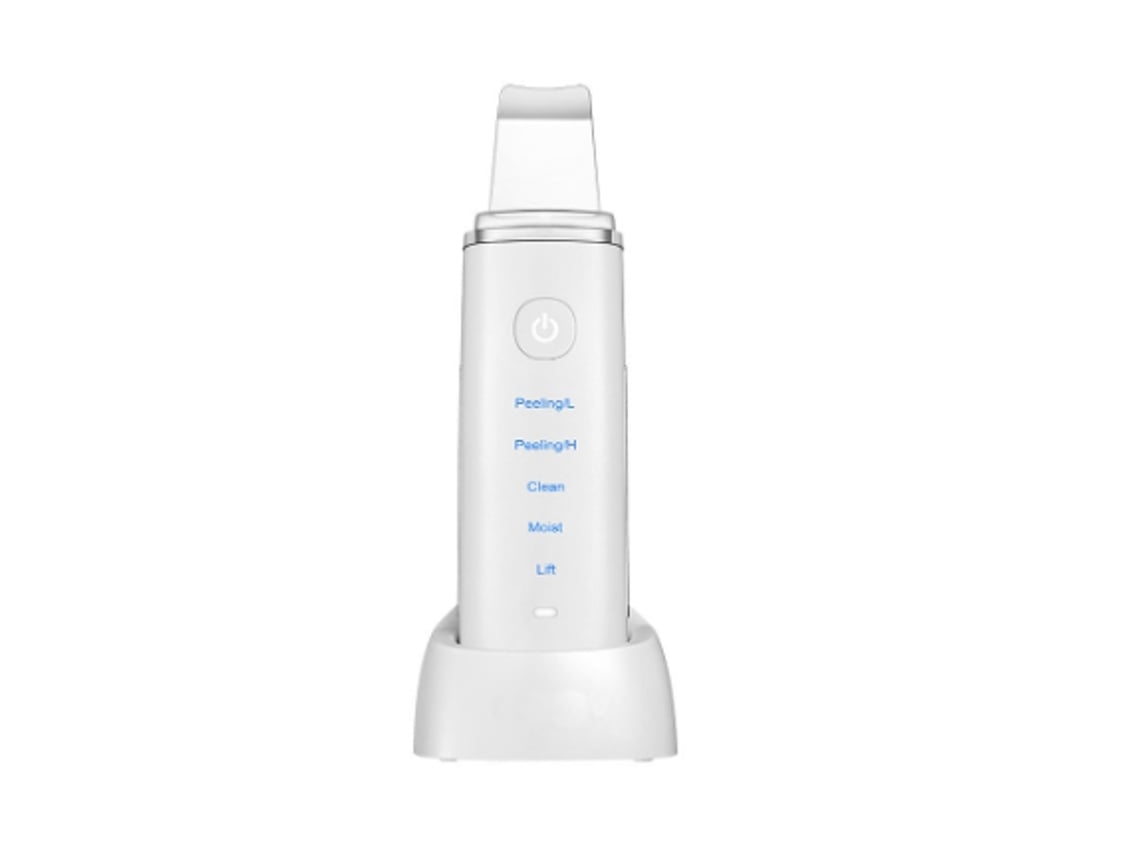 Masajeador facial, removedor de puntos negros, extractor de puntos negros con 4 modos, IPX6, impermeable, recargable, inalámbrico, blanco Chennnls