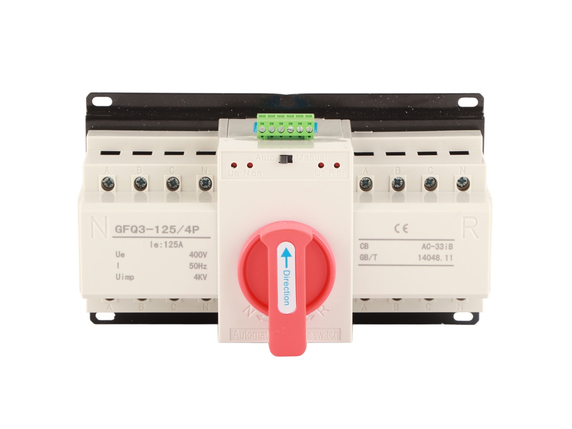 2026-interruptor De Transferencia Automática Dual 4p 125a Cb Nivel Mini Para Generador Con Indicador Ac400v