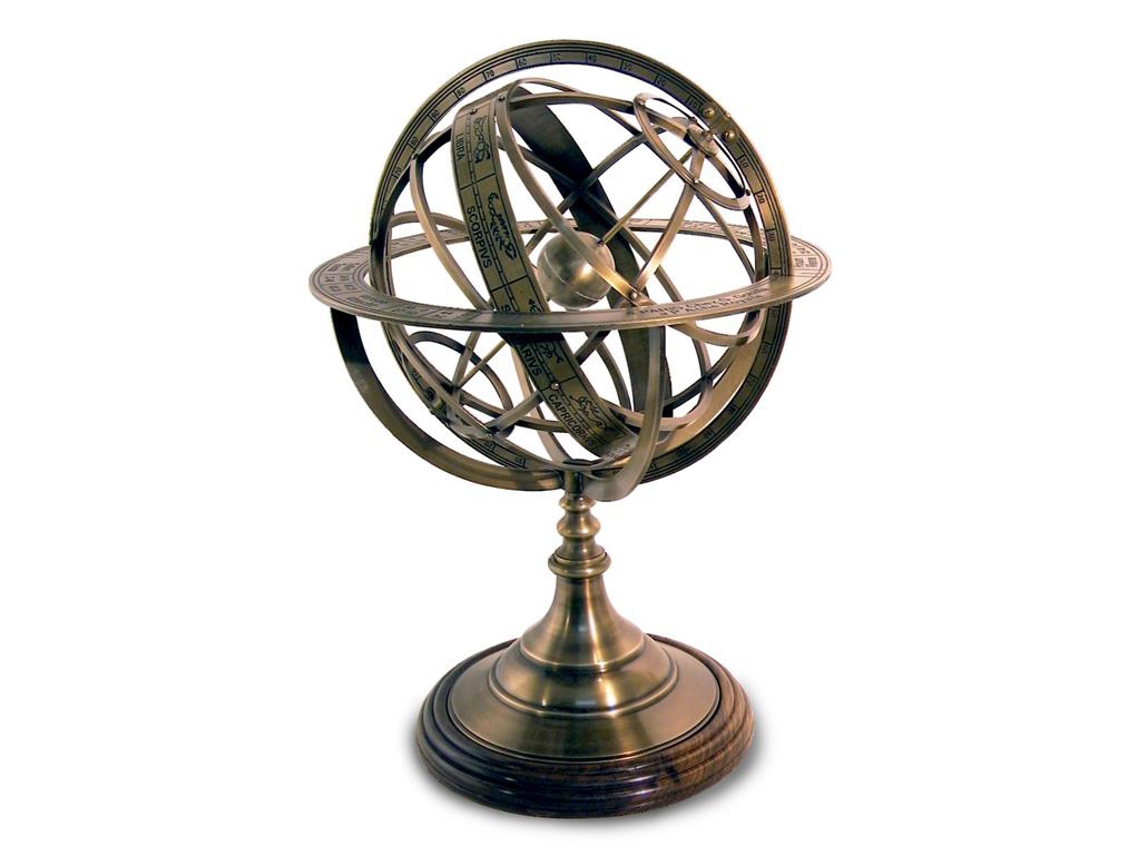 Esfera Armilar Decoración Náutico Colección World Map Signes Grimalt BY SIGRIS