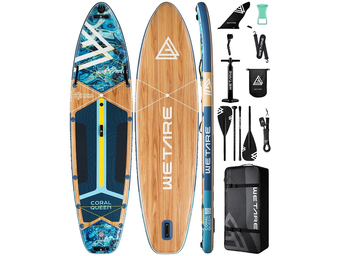 Tabla de paddle surf hinchable, material duradero, alta capacidad de carga, azul OEM