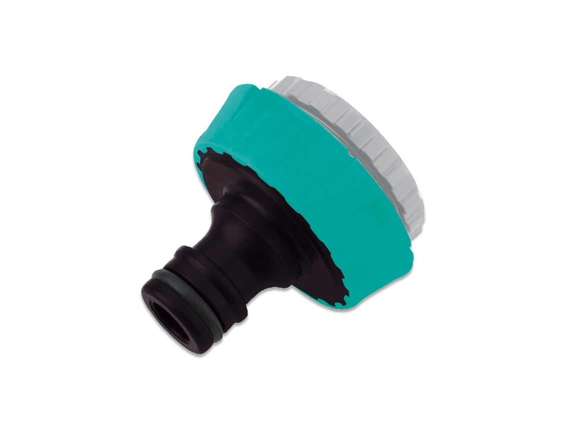 Adaptador de grifo de plástico de 1/2″ con reductor a 3/4″ BRICOFERR
