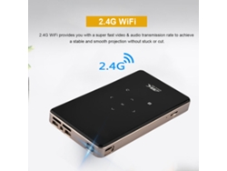 Proyector de vídeo con Wifi 2.4g y proyección de 30 a 120 pulgadas