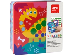 Juego Pedagógico APLI Pegatina Dinosaurios con 8 Hojas