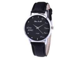 Reloj De Pulsera Analógico De Cuarzo Unisex, Informal Y A La Moda, Color Negro, Para Hombres Y Mujeres.