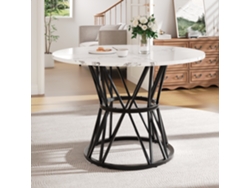 Conjunto Bar Flexible Mesa Cristal 89cm + 2 Taburetes Bar Patas Plateadas, Altura Ajustable Y 360°