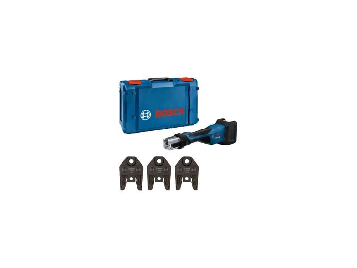 Crimpadora inalámbrica profesional GPT 18V-32 de 3 mordazas, tipo Th16/20/26 XL-Boxx, Bosch 06019M2104