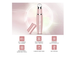 Masajeador facial de ojos Masajeador facial con 42 masajeador sónico recargable calentado para arrugas antienvejecimiento blanco YEMAESRE