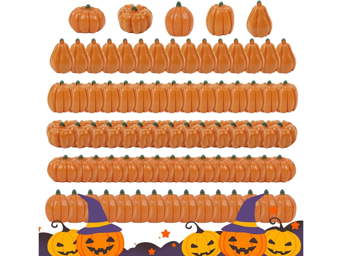 Conjunto de 80 piezas de decoración de mesa artificiales con temática otoñal para el Día de Acción de Otoño y Gokoco