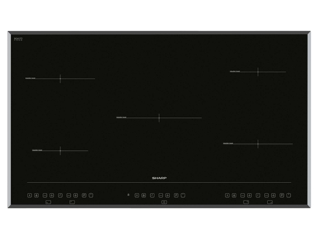 Placa de Inducción SHARP KH9I26CT00 (Eléctrica - 90 cm - Negro)