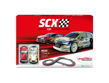 Pista SCX Circuito Scalextric Analógico Mud Track 1:32 (Edad Mínima Recomendada: 6 años)