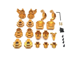 Juego de piezas metálicas mejoradas para HB Toys R1001, R1002 y R1003, escala 1/10, todoterreno, coche de escalada, coches RC, vehículos, modelos, accesorios.