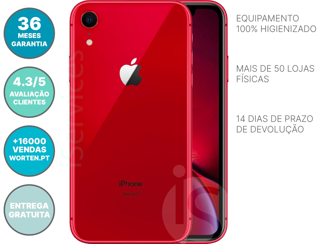 iPhone XR APPLE (Reacondicionado Señales de Uso - 6.1" - 128 GB - Rojo)