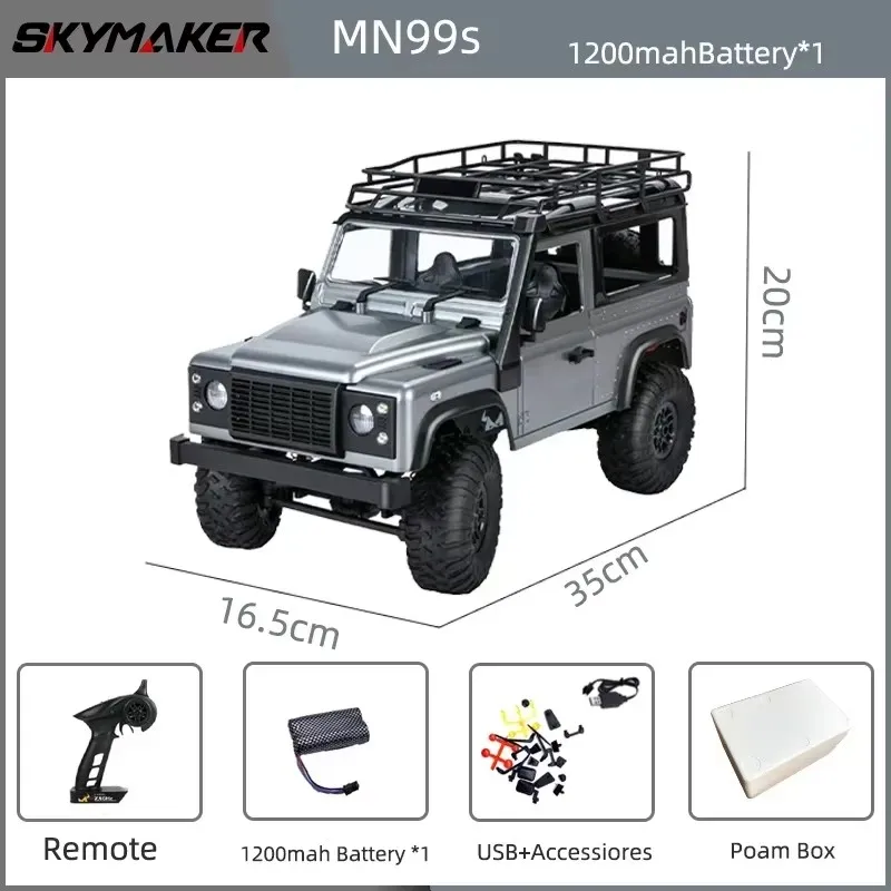 (negro) Coche De Control Remoto 1:12 2.4g Camioneta De Juguete De Control Remoto