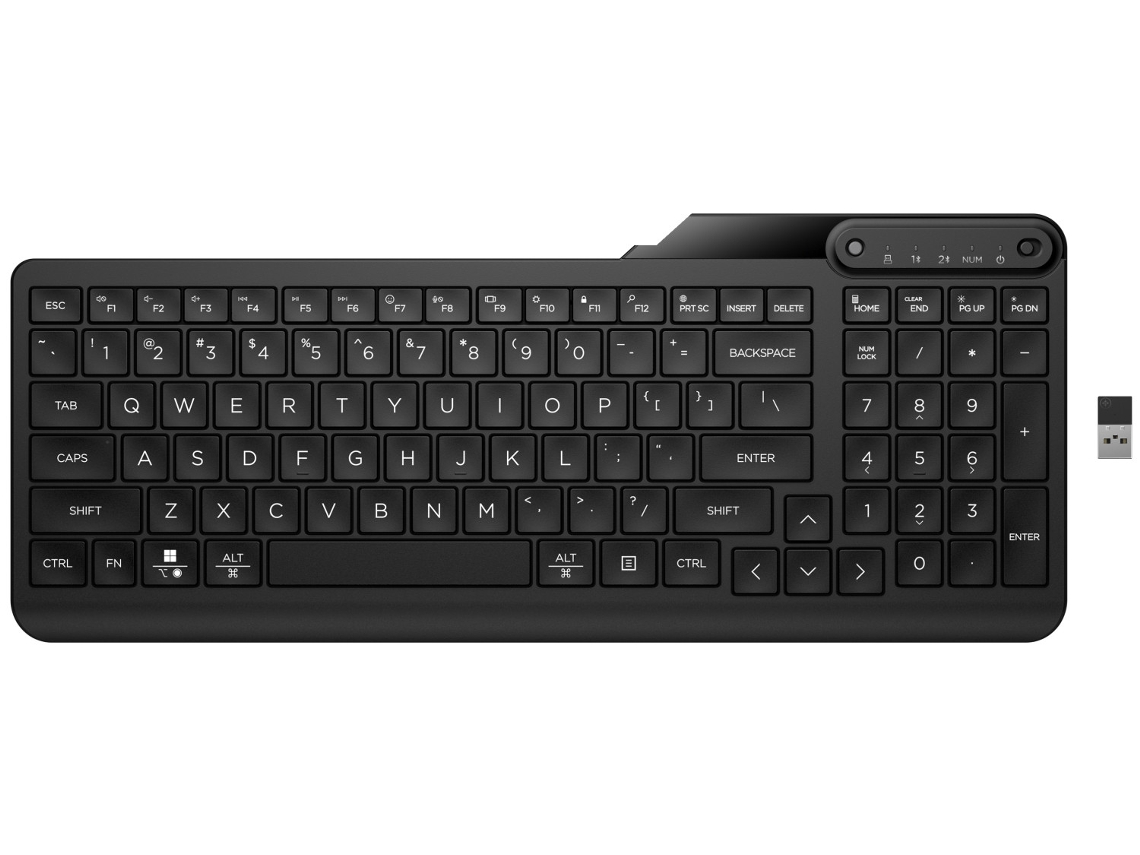 HP 475 Dual-Mode Wireless Keyboard Teclado Rf Wireless Bluetooth Negro