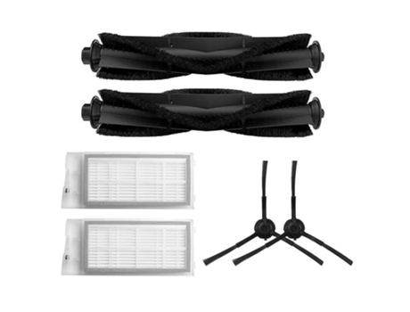 6pcs escova principal escova lateral kit filtro hepa acessórios para roidmi eve