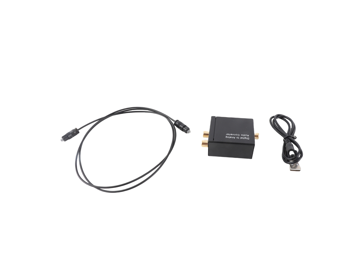 Conversor De Áudio Digital Para Analógico Switch Box Optical Toslink Coaxial Para Rca Av Selector