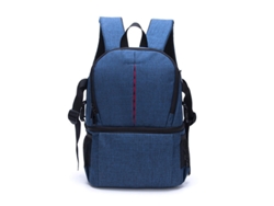 Mochila para cámara de tela Oxford impermeable y resistente al desgaste, Cuich (azul)