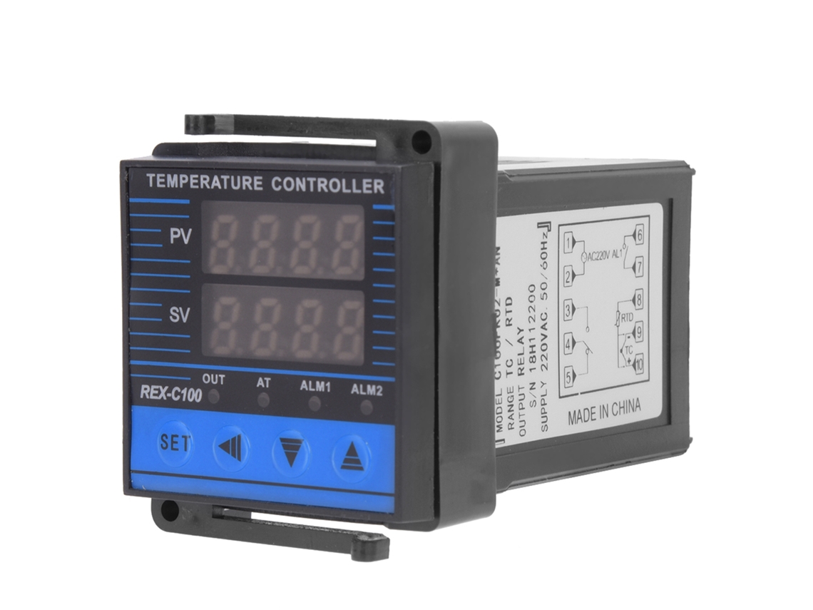 Controlador De Temperatura Digital Inteligente Rex-c100 Con Salida De Relé 0-400°c