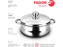 Caja Acero Inoxidable Silverinox - Tapa Ø28Cm Acero Inox 18/10 FAGOR