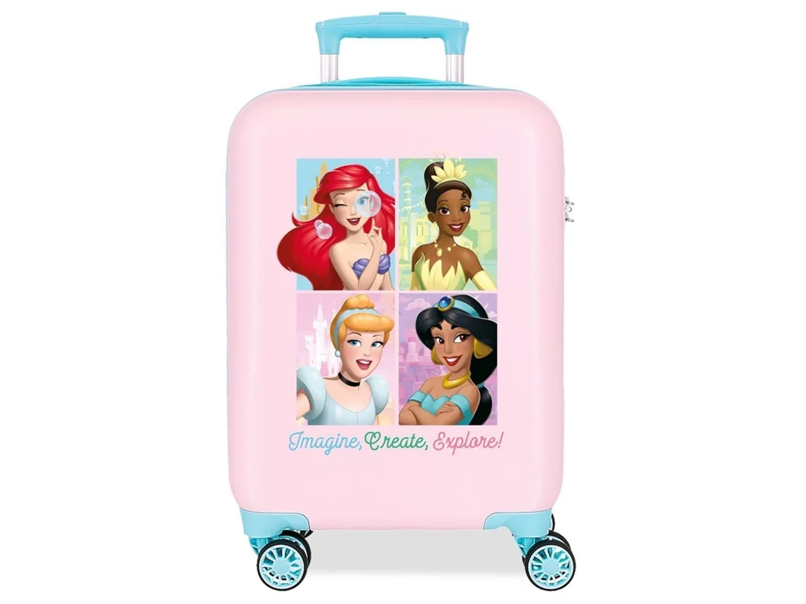 Disney Maleta De Cabina Abs Rígida Disney Princess Rosa