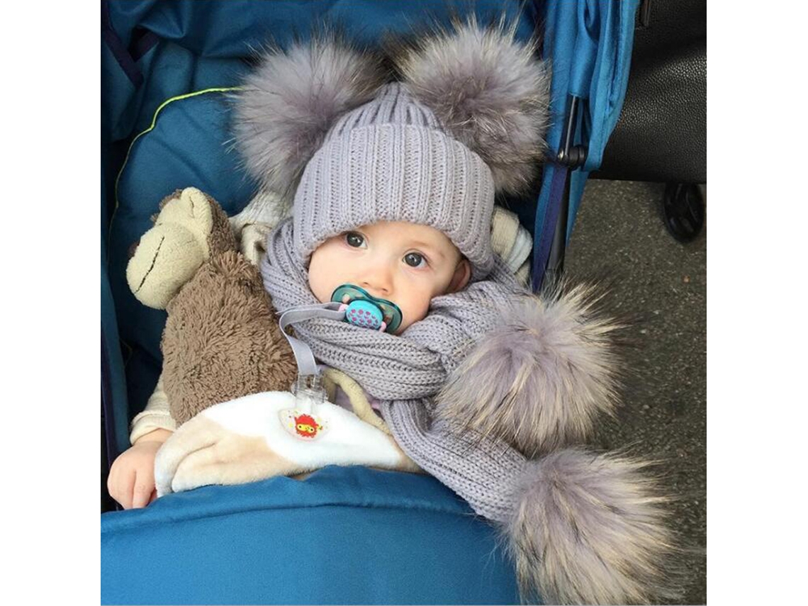 2026-bufanda Tejida Para Bebé Y Niño Pequeño, Bufanda De Invierno Caliente Con Pelotones, Bufanda Ribeteada, Muffler, Calentador De Cuello