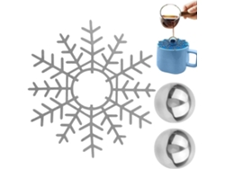 Juego De 2 Bolas De Hielo De Metal Reutilizables Para Café.