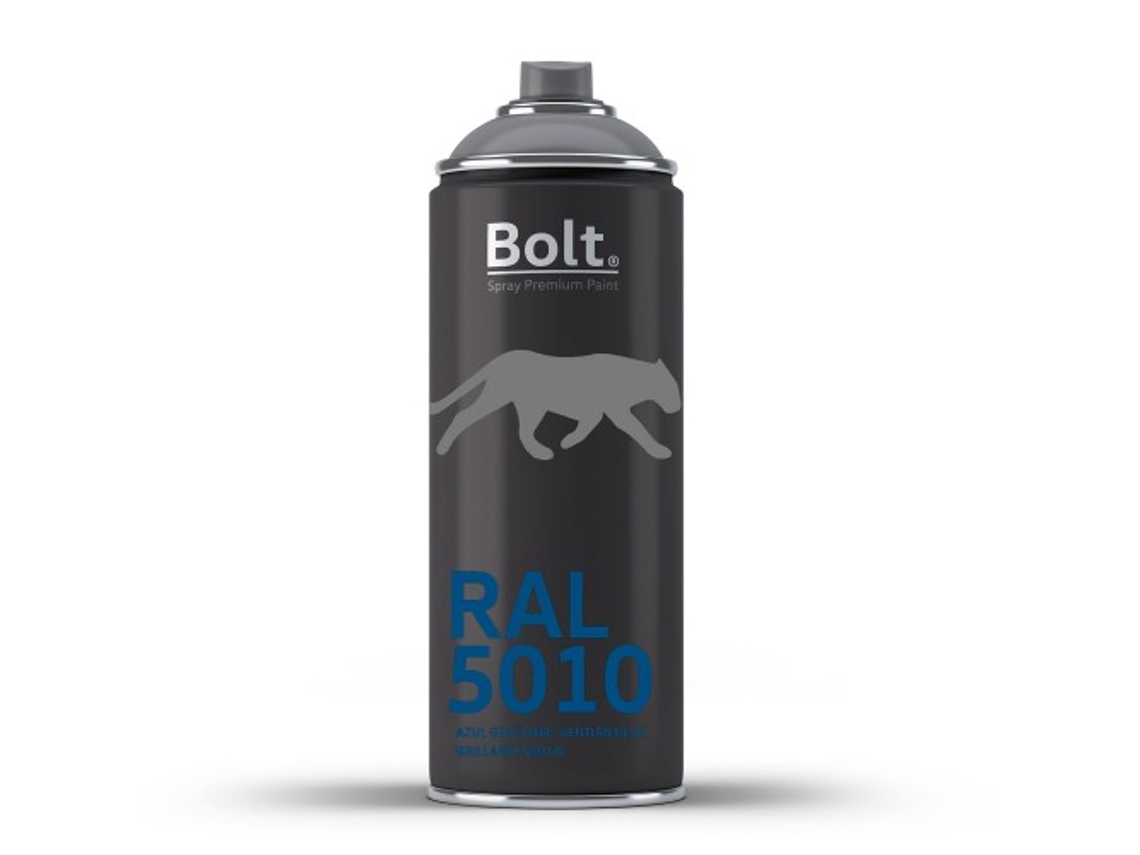 Spray Bolt Premium Acrilico Brillante Ral 400 Ml (Ral 5010 Azul Genciana)
