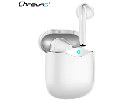 True Wireless Chrons Auriculares Bluetooth 48 Horas de Reproducción Blanco VEANXIN