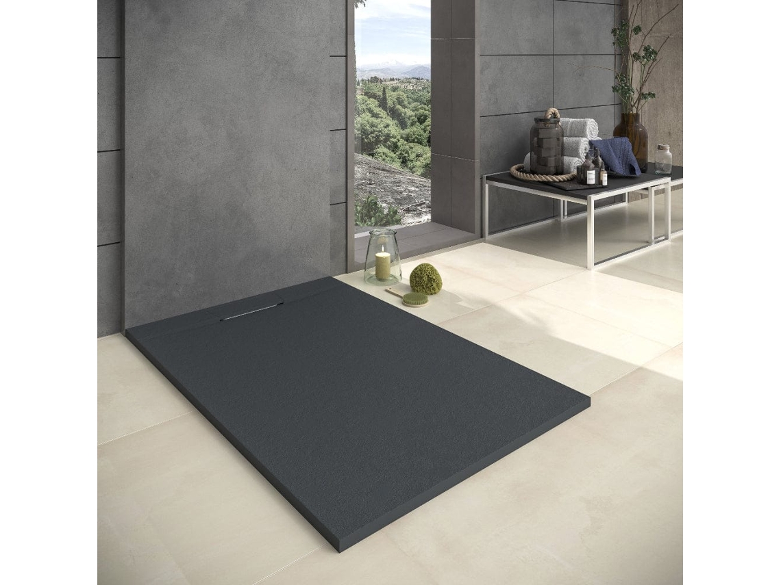 Plato De Ducha Resina Vortex Antracita 70x180 Cm