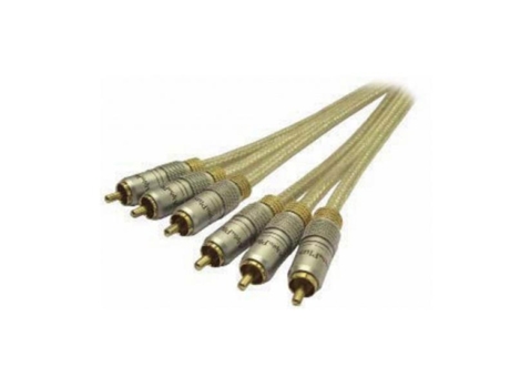 Cable 3 Rca Macho/Macho 1.5M Profesional