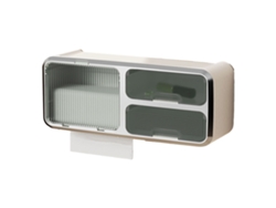 Soporte De Papel Higiénico Multifuncional E Impermeable Para Montaje En Pared, Ideal Para Baño Y Cocina - Verde