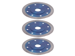 3 Hojas De Sierra De Diamante Para Cortar Cerámica, Mármol Y Azulejos De 105x10x20 Mm.