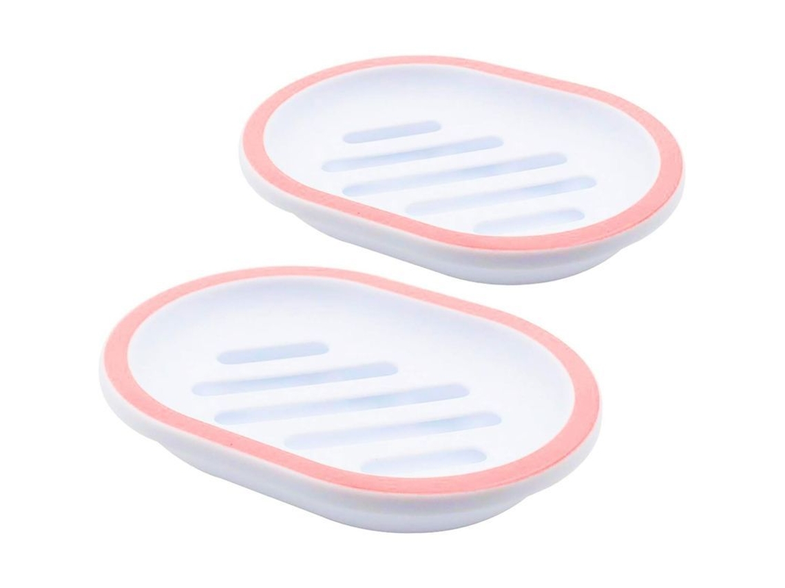 Juego De Jabonera De 2 Piezas Con Desagüe, Soporte Y Dispensador, Fácil De Limpiar Y Secar.