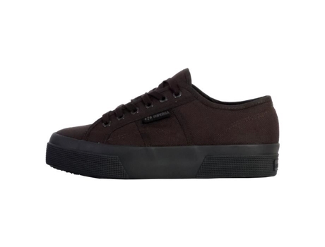 Zapatillas de Mujer SUPERGA Cano Baixo Amarrado Redondo Conforto Outro Negro (41)