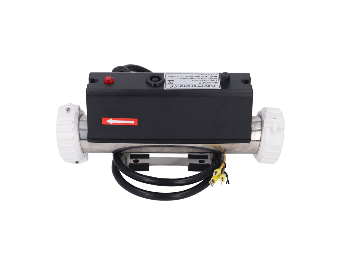 Calentador de piscina eléctrico con termostato de bañera y control de temperatura de 3 kW