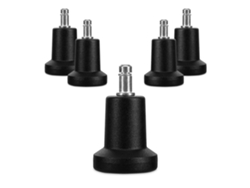 Campanas Para Silla De Oficina - 5 Tapones De Reemplazo Para Ruedas 10/22 Mm - Patas Fijas Y Silenciosas Para Suelos Duros