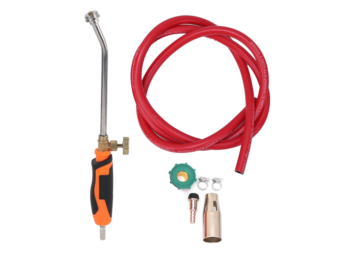 Pistola De Chamas A Gás Liquefeito Bico 30mm Queimador Ignitor Camping Churrasco Torch Solda Interruptor Único
