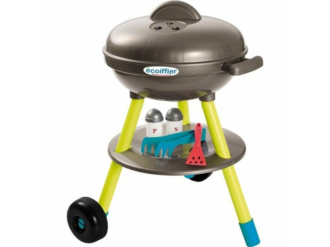 Barbacoa De Juguete De Carbón + 16 Accesorios De Jardín