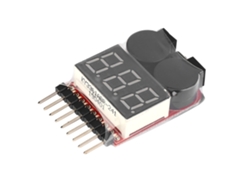 Detector de bajo voltaje 2026yncm para baterías Lipo con pantalla digital y alarma 2 en 1 1-8s