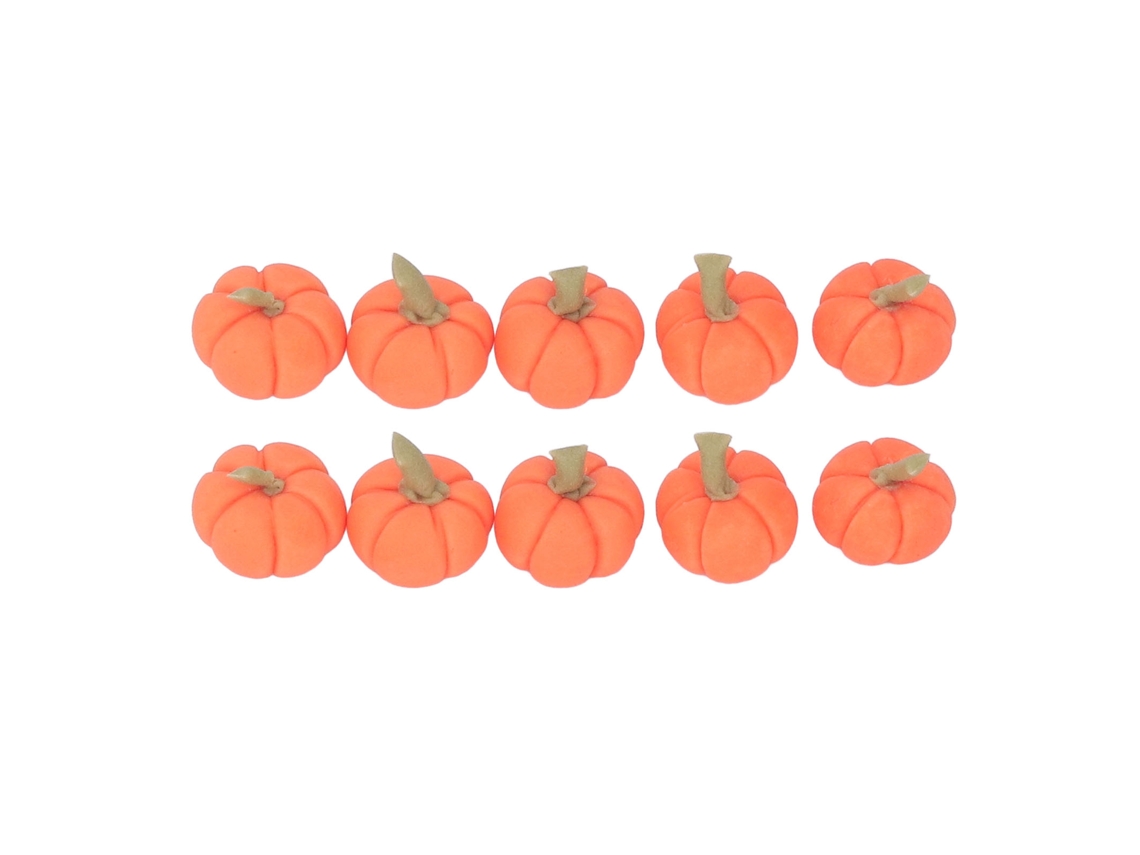 10 Calabazas Miniatura De Arcilla A Escala 1:12 Para Decoración De Halloween En Casa De Muñecas