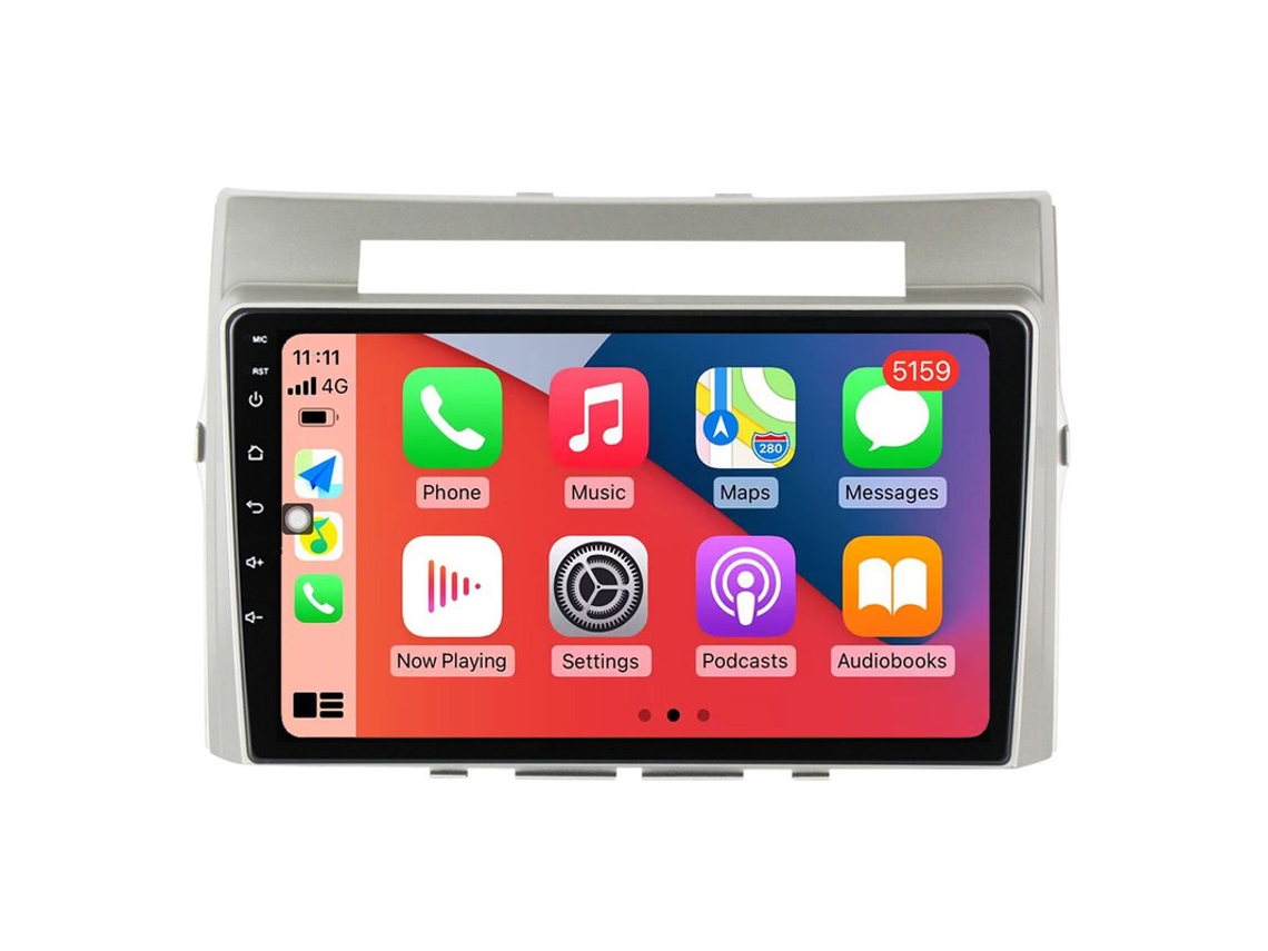 Coche Radio Android Auto Autoradio 8GB RAM 128G ROM CarPlay Navegación GPS Pantalla Táctil RoverOne para Toyota Corolla Verso AR10 2004 - 2009 