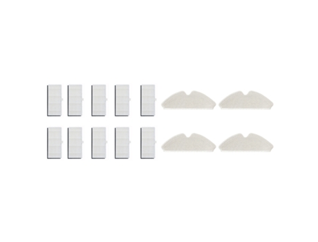 Filtro Hepa de 10 piezas con 4 piezas para paño de fregado Proscenic M7 Pro