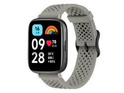 Correa para Redmi Watch 3 Active / Lite - Silicona transpirable - Hebilla de acero negra